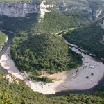 Folyókanyarulat (meander), bevágódó, Ardèche